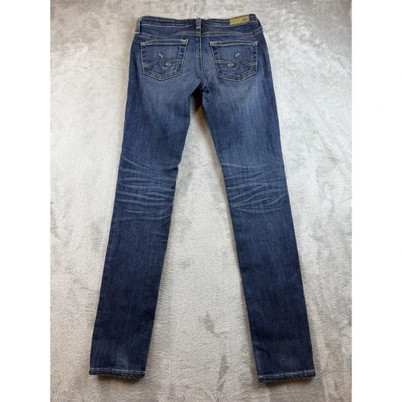 AG Adriano Goldschmied Jean Women's 24r The Stilt Cigarette Leg Blue Whisker USA - Picture 3 of 13
